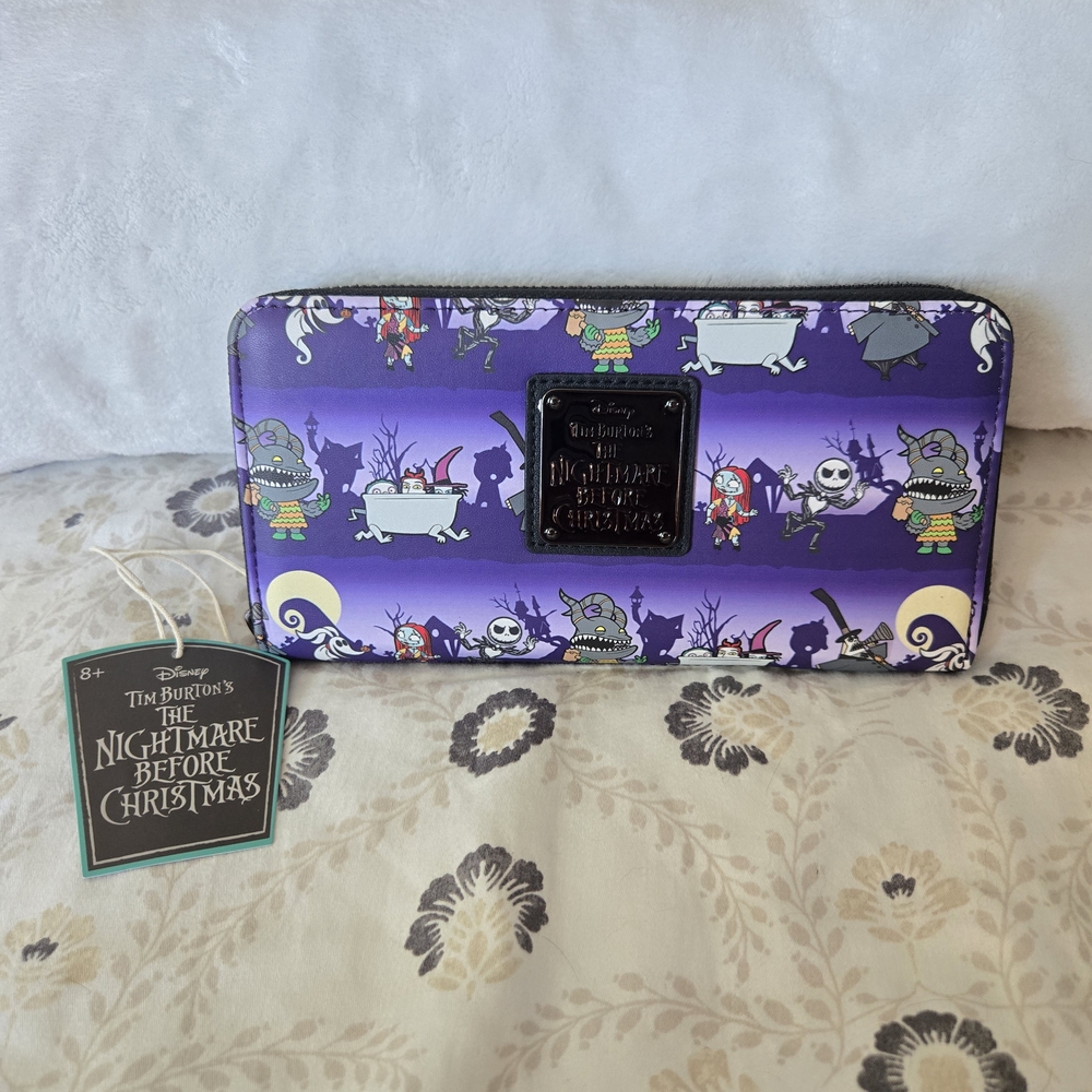 Loungefly Purple Nightmare Before Christmas Wallet